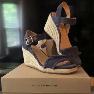 Lucky Brand Wedges/Open toed sandals.
